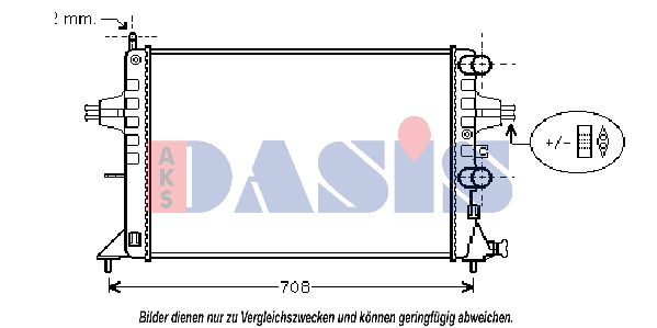 AKS DASIS Jäähdytin,moottorin jäähdytys 150110N